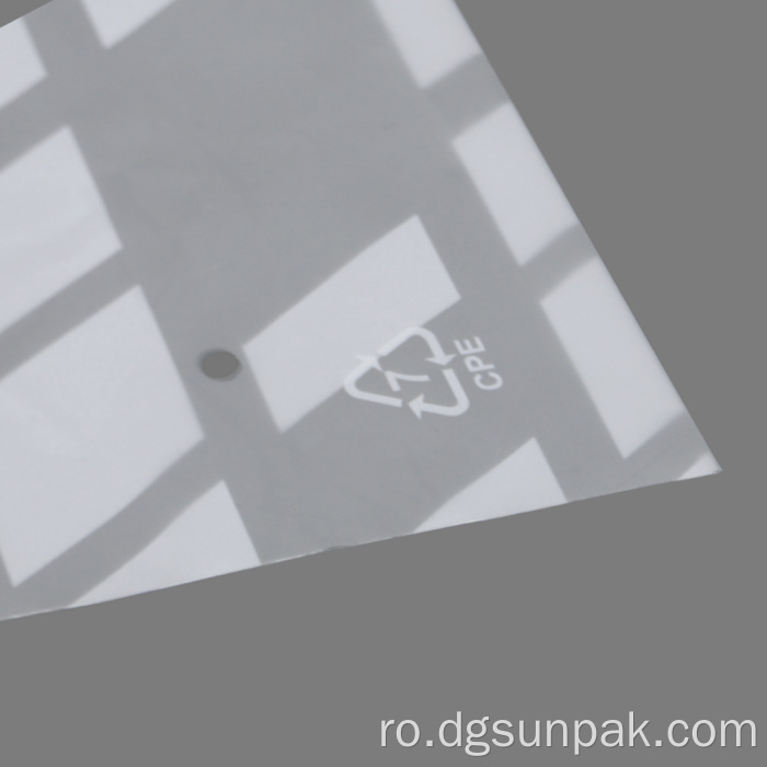 pachet de îmbrăcăminte mată Geantă biodegradabilă cu fermoar